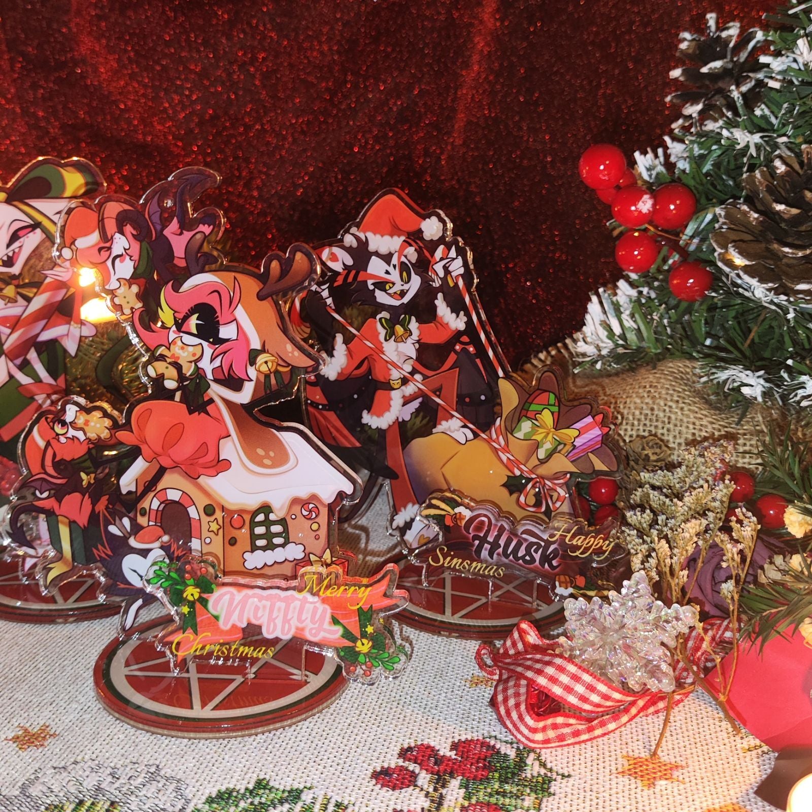 PRE-ORDER Merry Sinsmas Hazbin Hotel Acrylic Standee