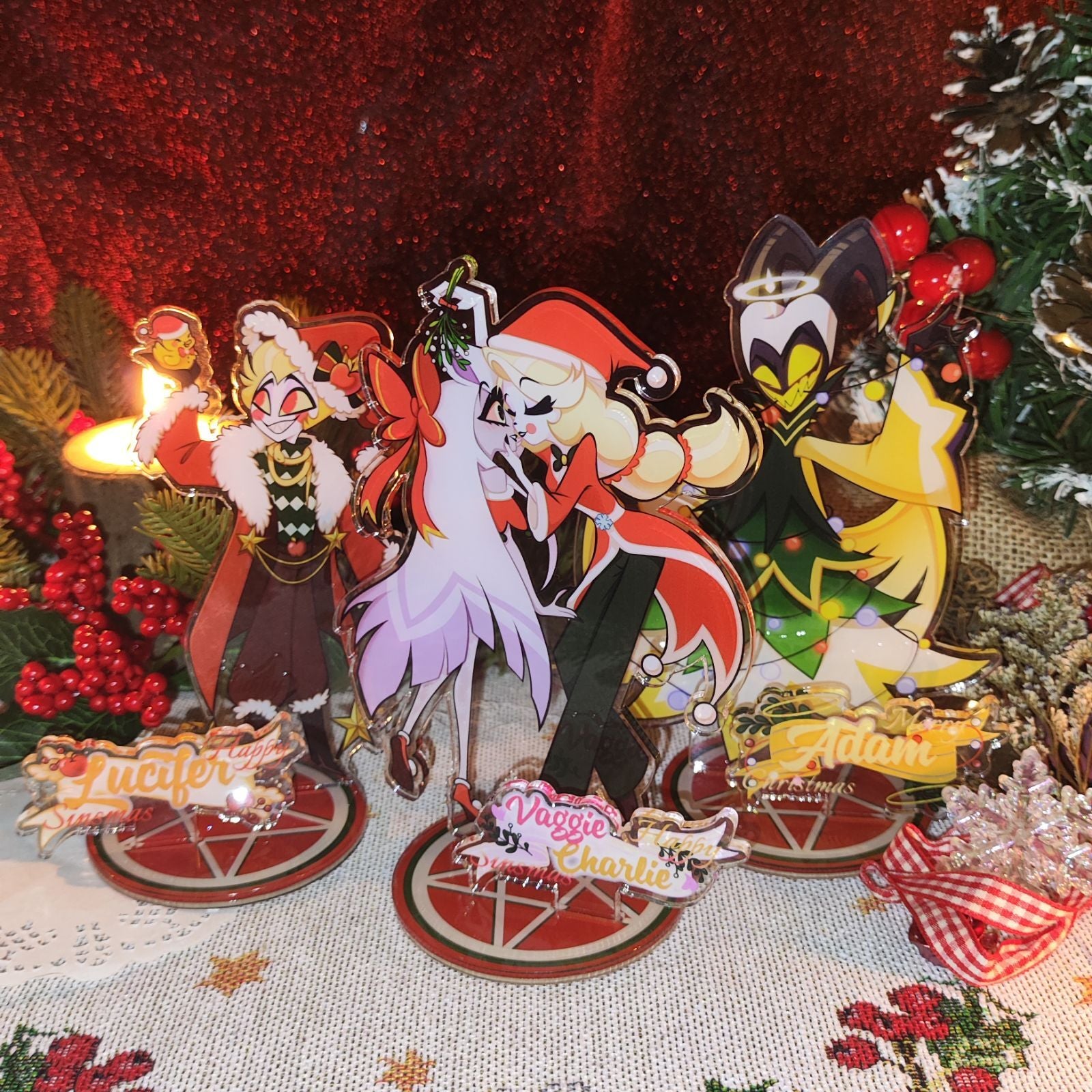 PRE-ORDER Merry Sinsmas Hazbin Hotel Acrylic Standee