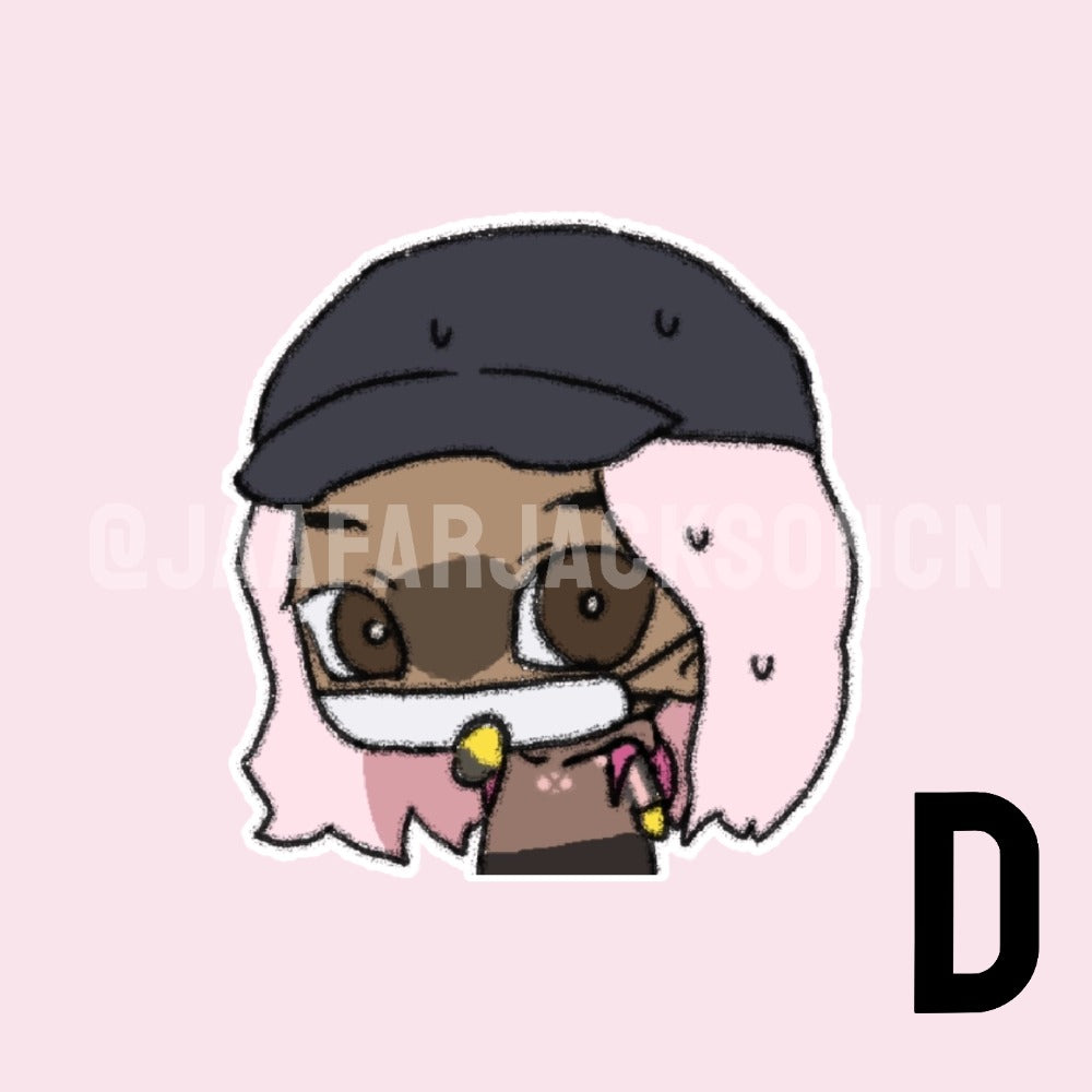 Jaafar Jackson SUPER MAX Acrylic Charms and PET Stickers