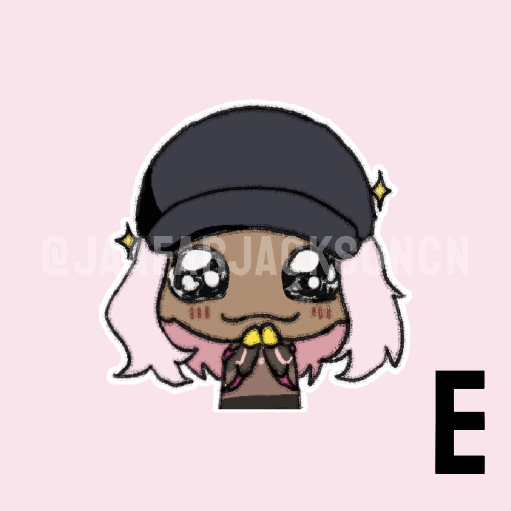 Jaafar Jackson SUPER MAX Acrylic Charms and PET Stickers