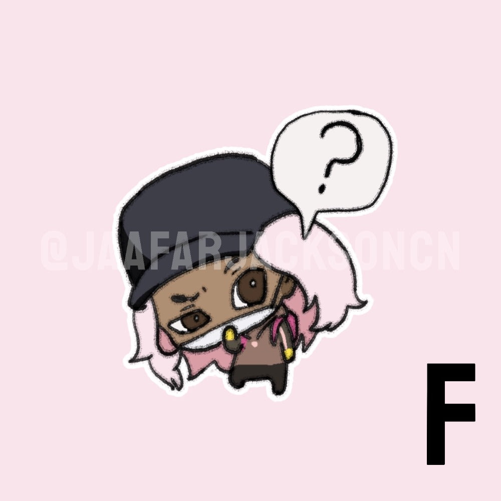 Jaafar Jackson SUPER MAX Acrylic Charms and PET Stickers
