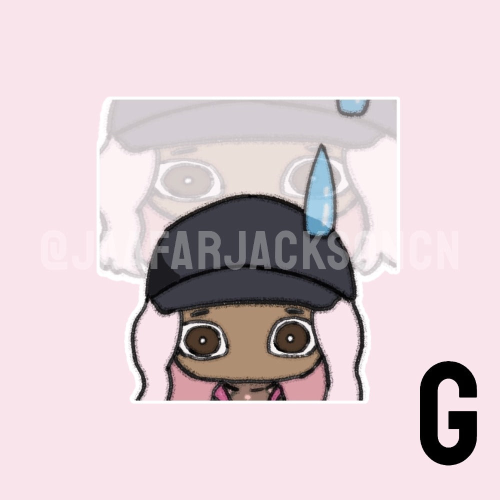 Jaafar Jackson SUPER MAX Acrylic Charms and PET Stickers