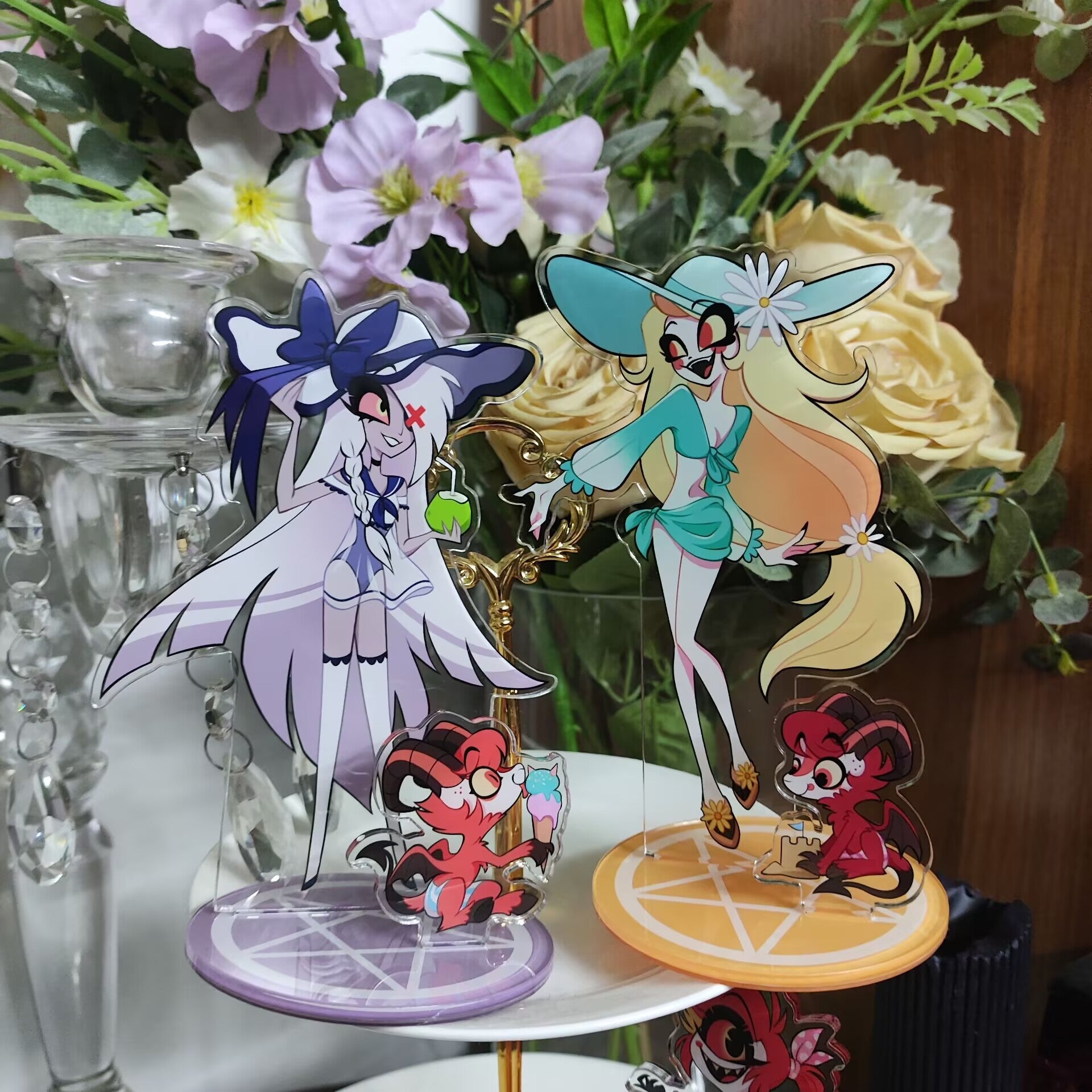 PRE-ORDER Summer Beach Hazbin Hotel Acrylic Standee